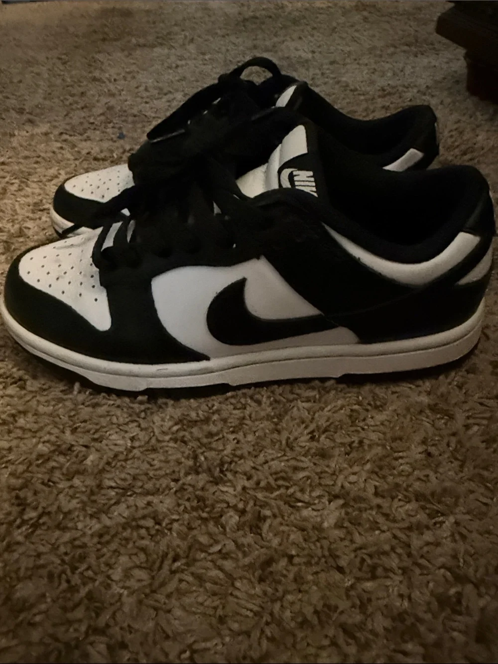 Nike Kids Two-Tone Black and White Low-Top Sneakers